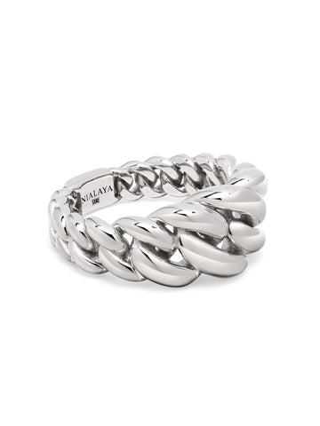 Nialaya Men's Ring Curb Link Ring Curb Link Ring